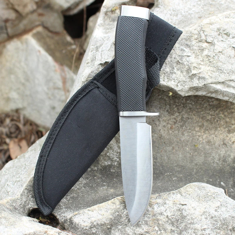 Outdoor Fixed-Blade EDC Knife – Stainless Steel & Nylon Sheath Fixed Blade Knife Axl