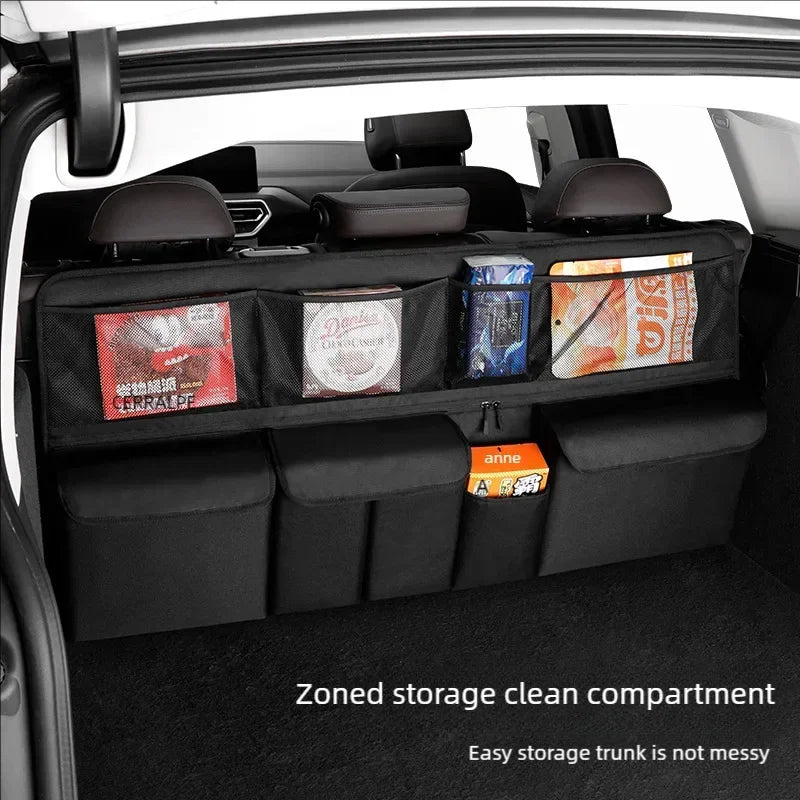 Large Car Backseat Organizer – Mesh Seat Back Storage Bag Car Seat Organizer Axl