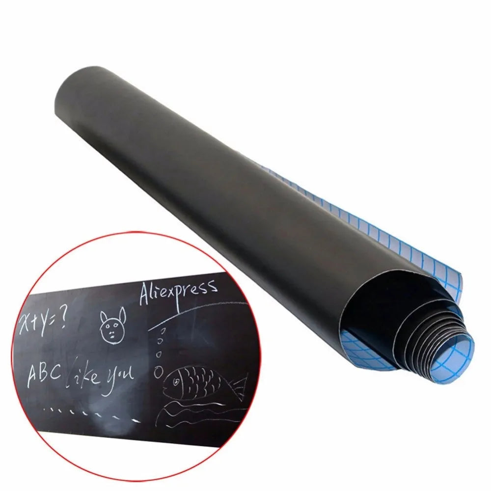 Removable Chalkboard Wall Sticker 45x100cm – Kids Learning Decal Chalkboard Wall Decal Axl