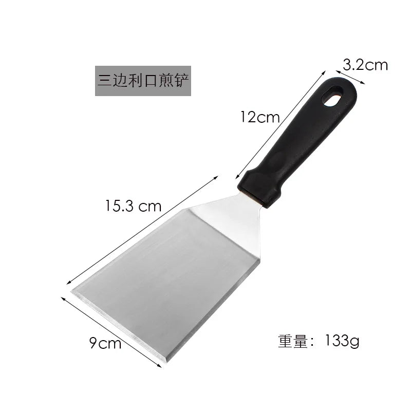 Wooden Handle Stainless Steel Grill Spatula & BBQ Turner Grill Spatula Axl A912