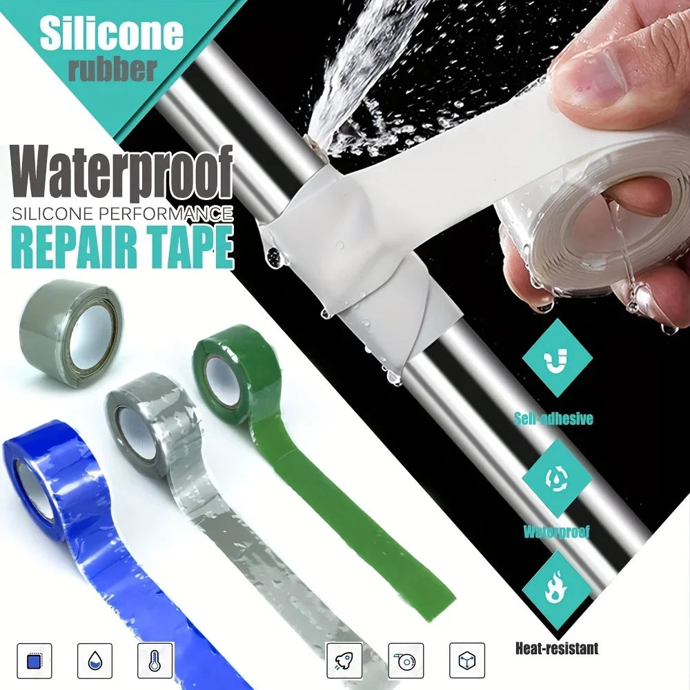 Self-Fusing Silicone Tape – Leak-Proof Pipe & Hose Repair Pipe Repair Tape Axl