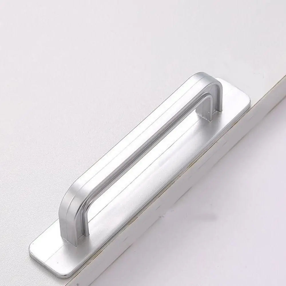 Self-Adhesive Cabinet Drawer Handles – No-Drill Door Knobs Cabinet Door Handle Axl silver-Large