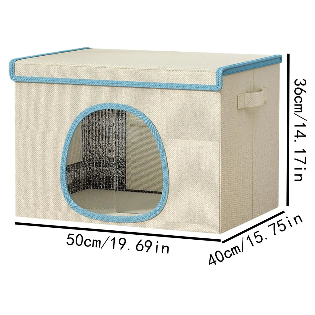 Cooling Cat House & Dog Nest with 6 Ice Packs | Indoor & Outdoor Cooling Pet House Axl