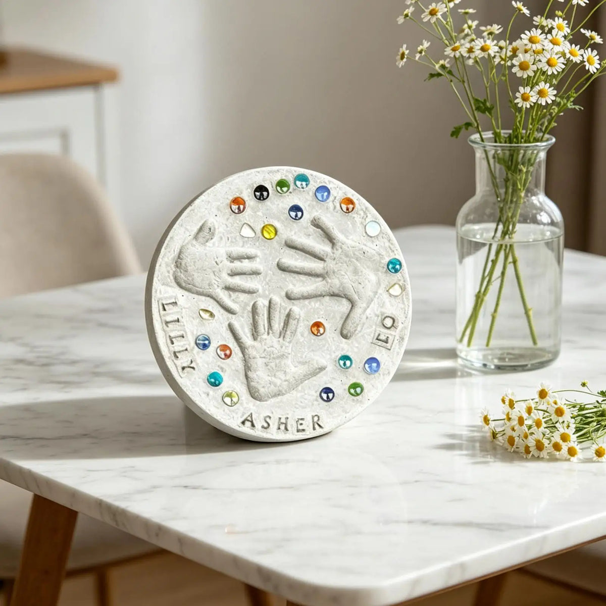 DIY Handprint Stepping Stone Kit – Family Garden Keepsake DIY Craft Kit Axl Default Title