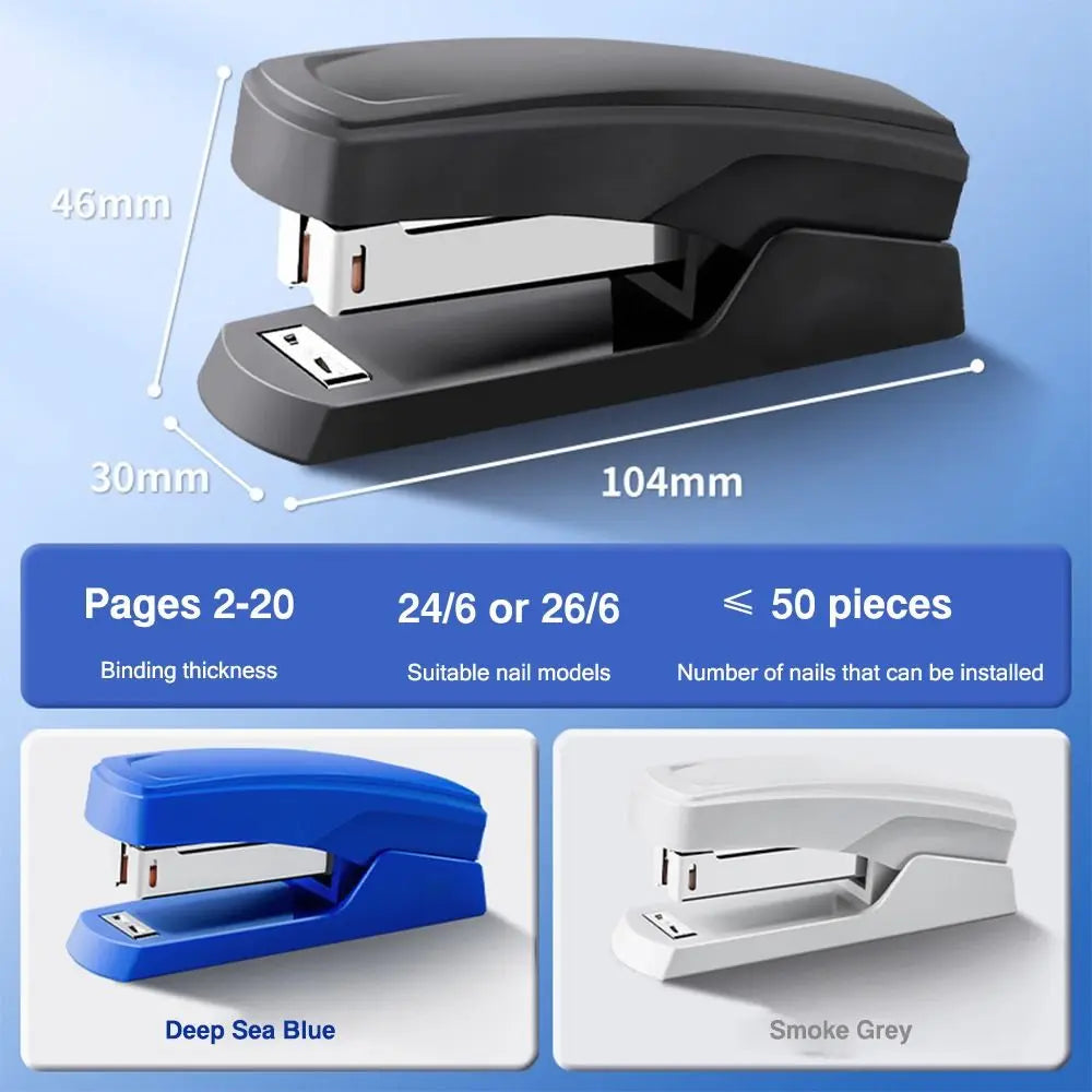 Heavy Duty Manual Stapler – Ergonomic 24/6 Stapling Machine Manual Stapler Axl