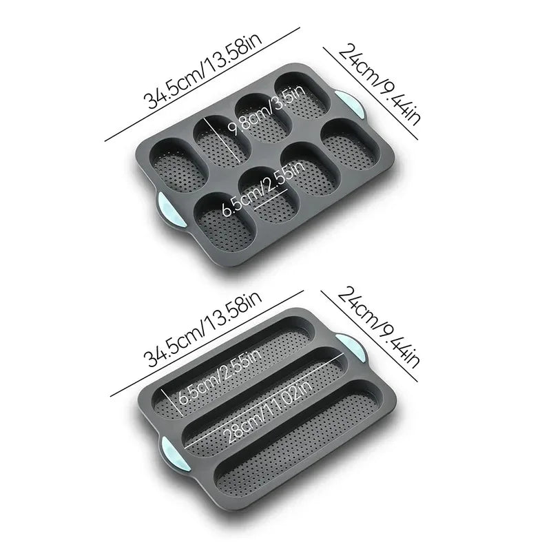 Silicone Baguette Baking Mold – Non-Stick French Bread Tray Silicone Baking Mold Axl