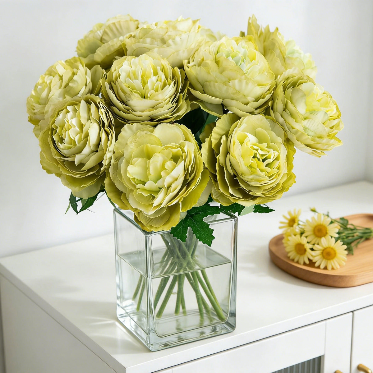 Silk Peony Artificial Flowers 5/10 Pcs – Wedding & Home Decor Artificial Flowers Axl