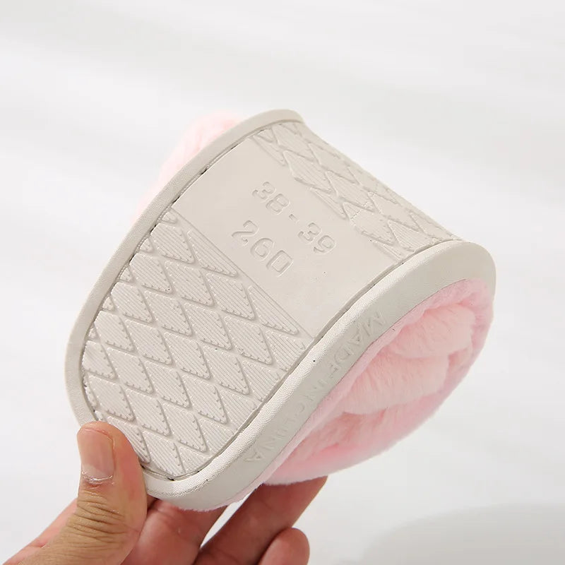 Women's Winter Cotton Slippers – Cozy Butterfly Knot Indoor Indoor Slippers Axl