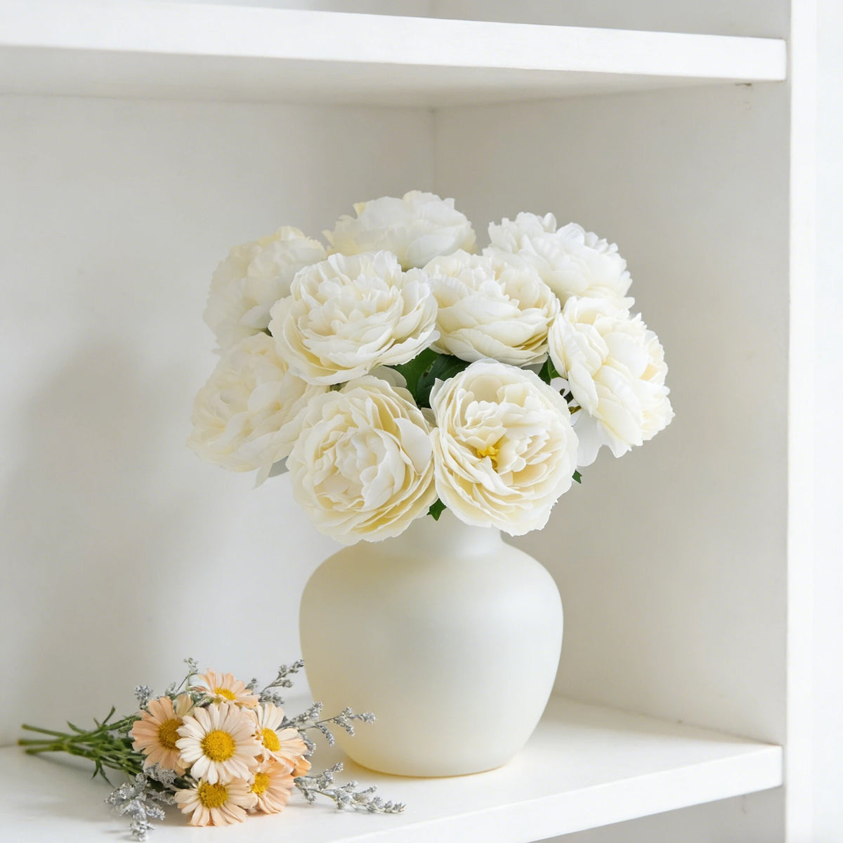 Silk Peony Artificial Flowers 5/10 Pcs – Wedding & Home Decor Artificial Flowers Axl
