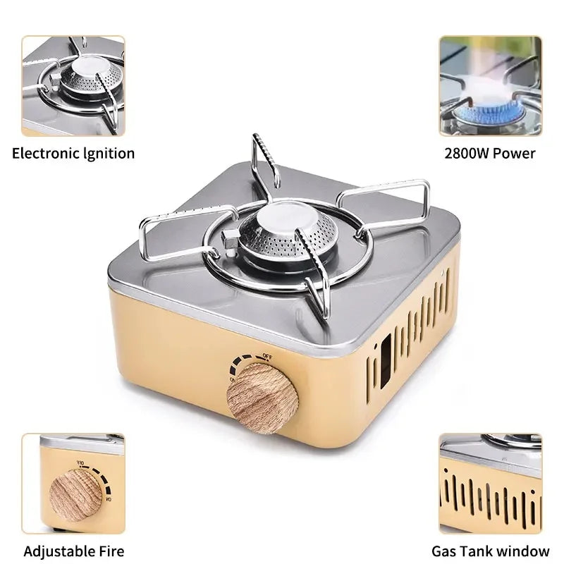 PACOONE 2800W Portable Butane Camping Stove | Outdoor Gas Burner Camping Butane Stove Axl
