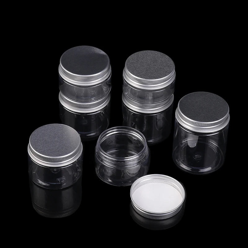 Empty Plastic Cosmetic Jars – Transparent Sample Containers Cosmetic Storage Jar Axl