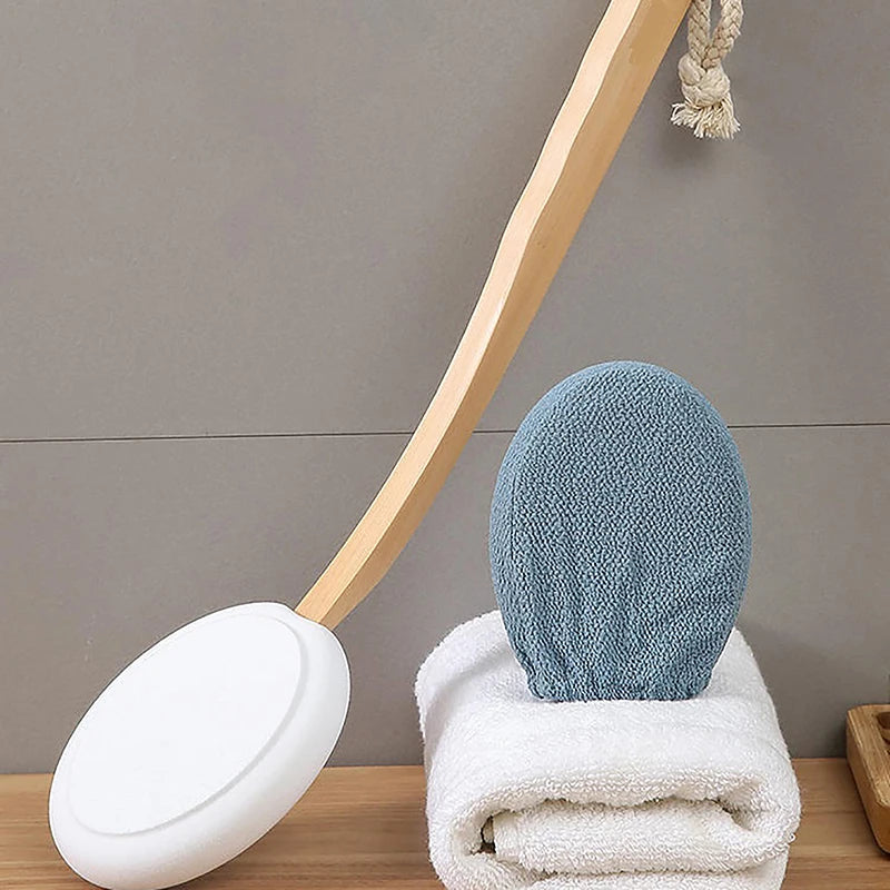 Long Handle Lotion Applicator & Body Brush – Back & Sunscreen Lotion Applicator Brush Axl