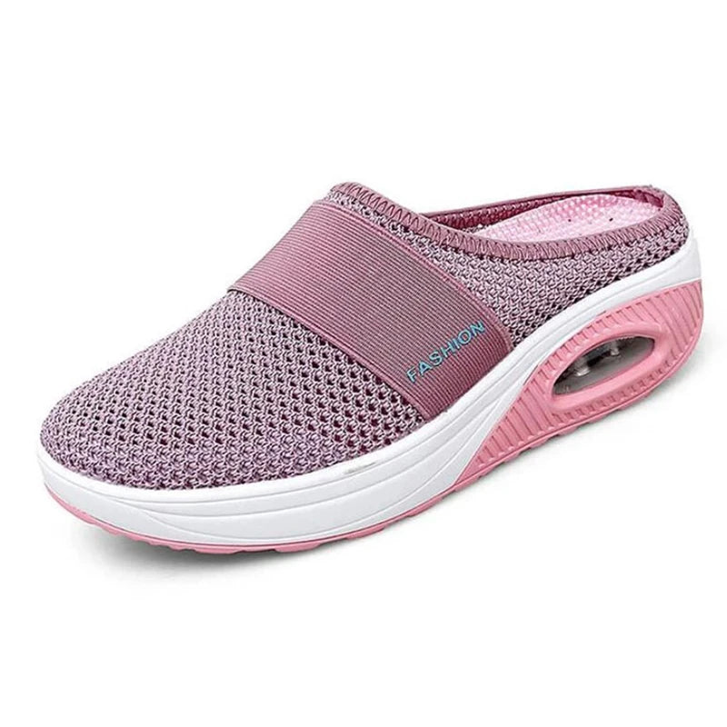 Women's Wedge Slippers – Anti-Slip Retro Sandals, Plus Size EU35–50 Wedge Slippers Axl 39 Pink