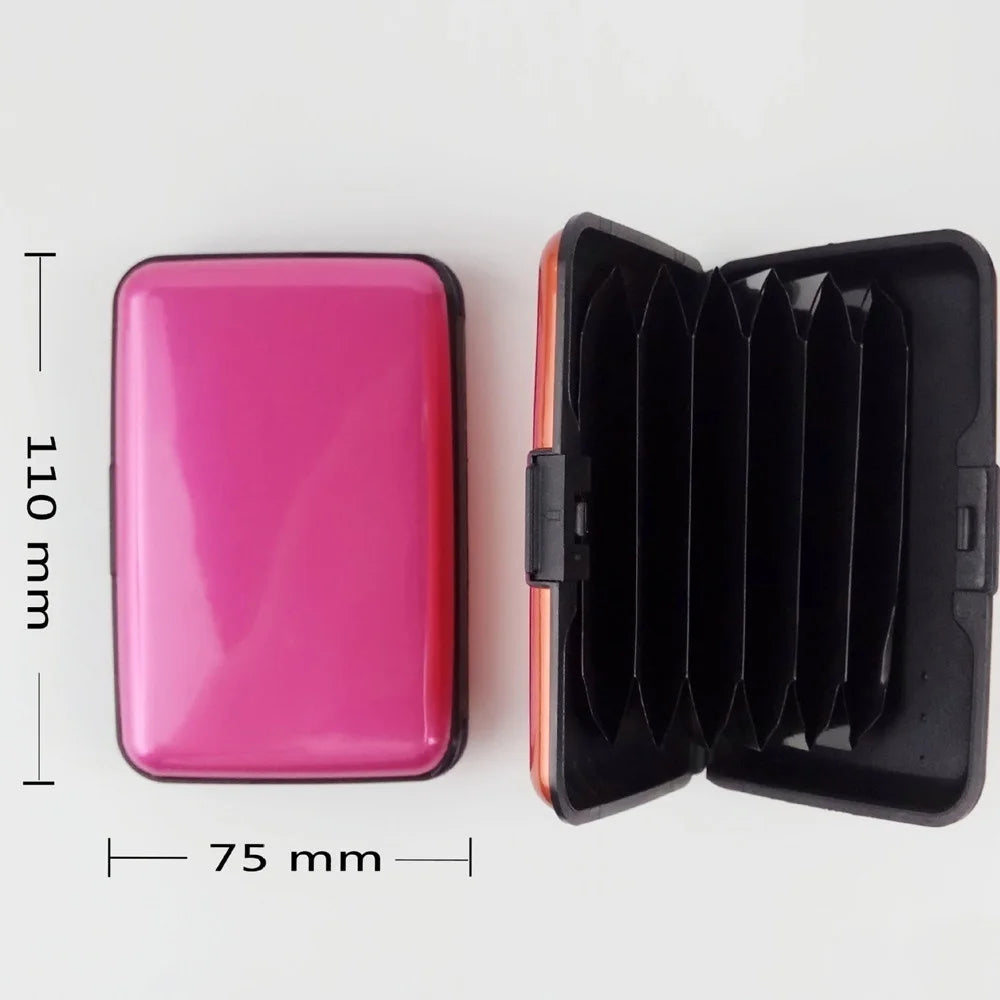 Mini Suitcase Card Holder – Aluminum RFID Business Card Case Card Holder Case Axl