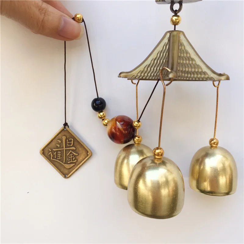 Lucky Cat Feng Shui Wind Chime – Copper Alloy Bell Door Pendant Wind Chime Pendant Axl