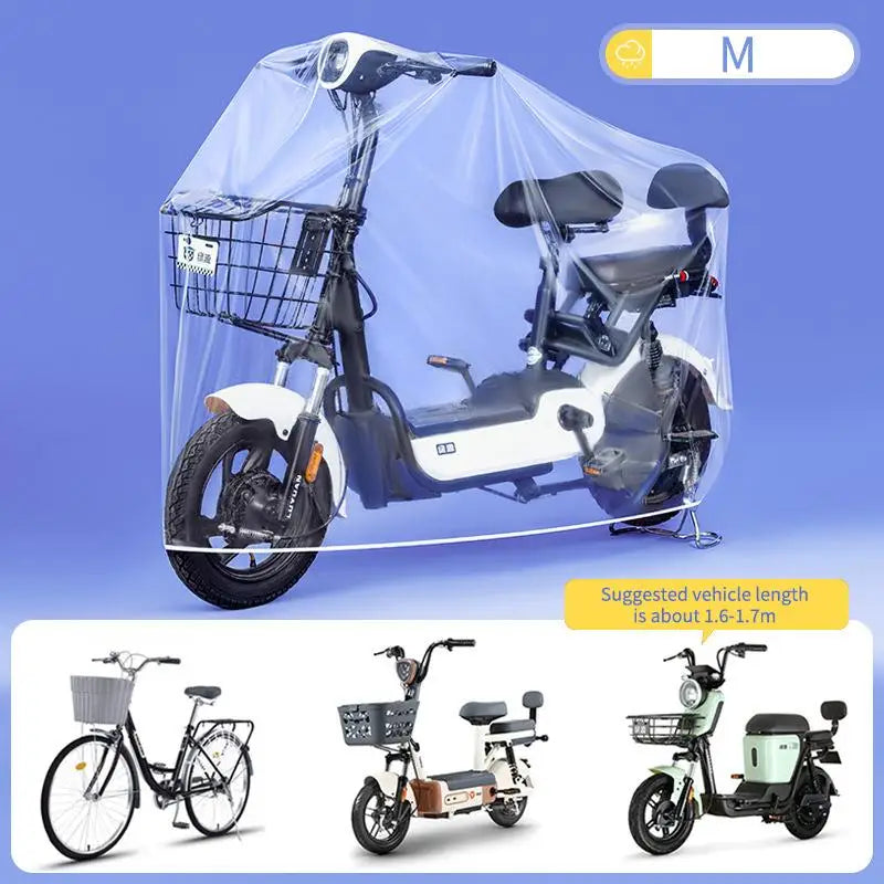Transparent Motorbike Cover – Waterproof & Dustproof All-Weather Motorcycle Cover Axl M