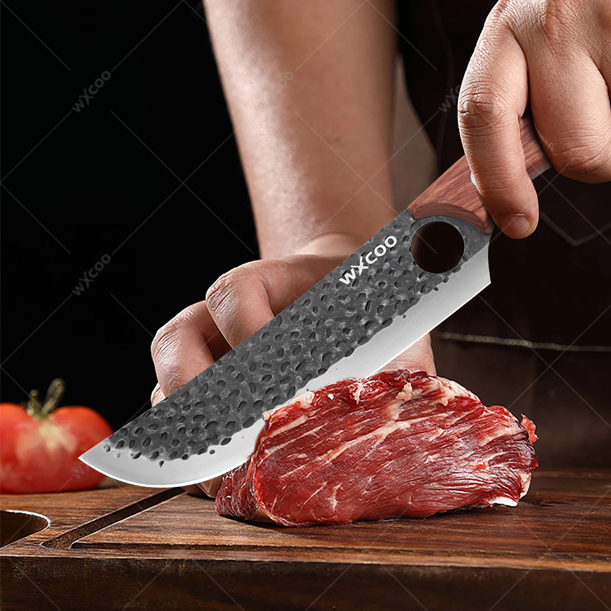 WXCOO Forged Chef Knife – Boning, Butcher & Meat Cleaver Kitchen Chef Knife Axl