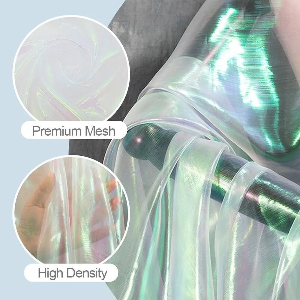 Laser Organza Tulle Fabric – Shiny Voile for Wedding & Stage Organza Tulle Fabric Axl