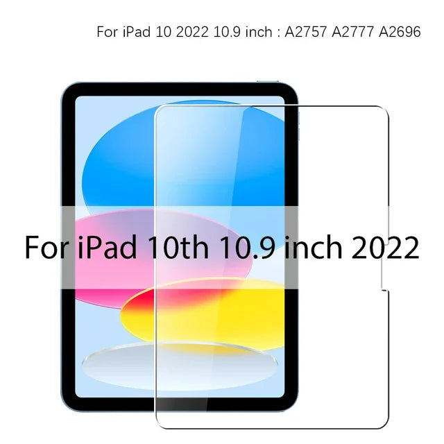 iPad 10th Gen 10.9" Tempered Glass Screen Protector 2022 Tablet Screen Protector Axl For iPad 10th 10.9