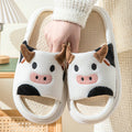 Cartoon Frog Linen Indoor Slippers – Anti-Slip Thick Sole Indoor Slippers Axl WHITE 38-39