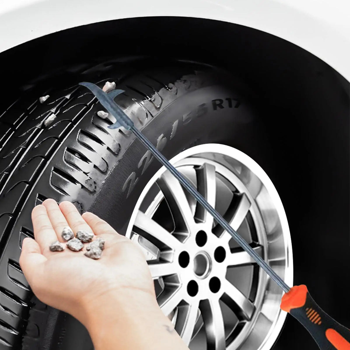 Tire Stone Removal Hook – Wheel Tread Gravel Cleaner Tool Tire Cleaning Tool Axl