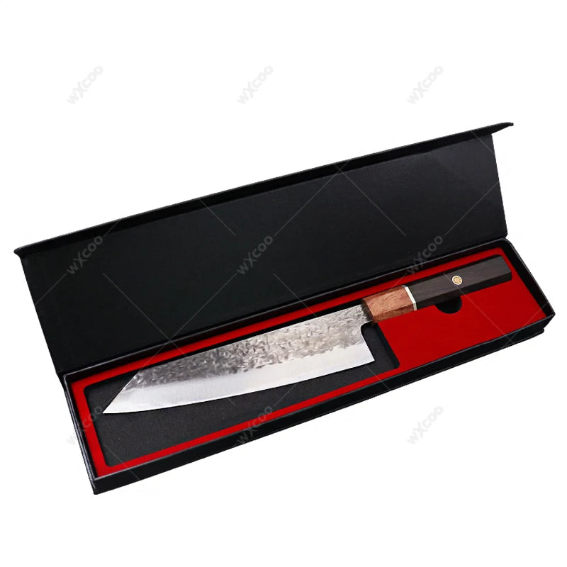 WXCOO Japanese Chef Knife – Stainless Steel Cleaver & Slicer Chef Knife Axl with box