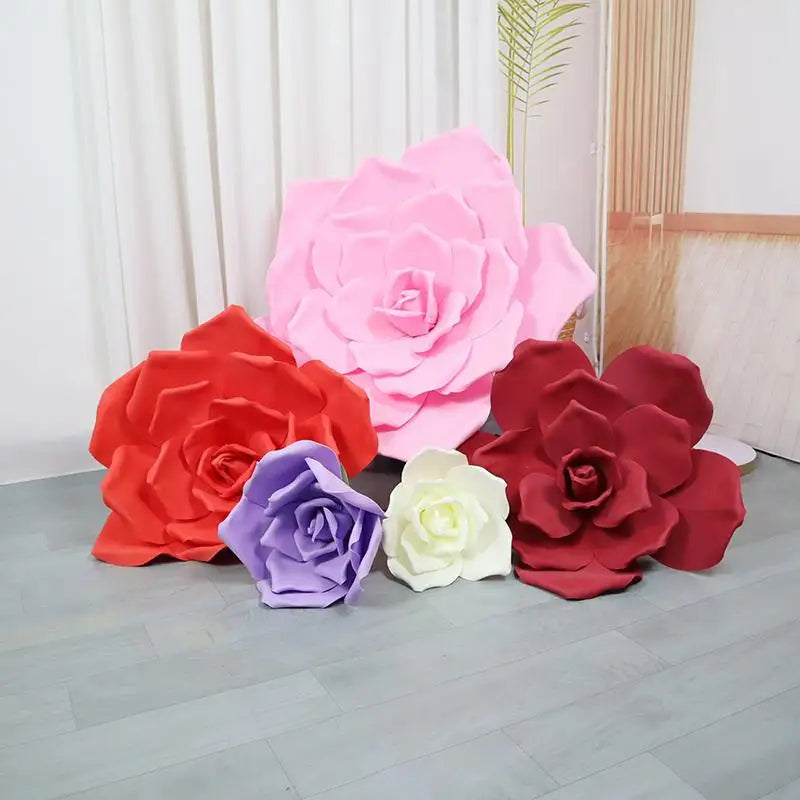 Large Artificial Peony Flowers 30/40cm – Faux Floral Wall Decor Artificial Flower Decor Axl
