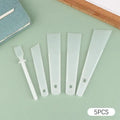 5-Piece Leather Scraper & Gumming Board Set – DIY Gluing Tools Leathercraft Tool Set Axl 5pcs