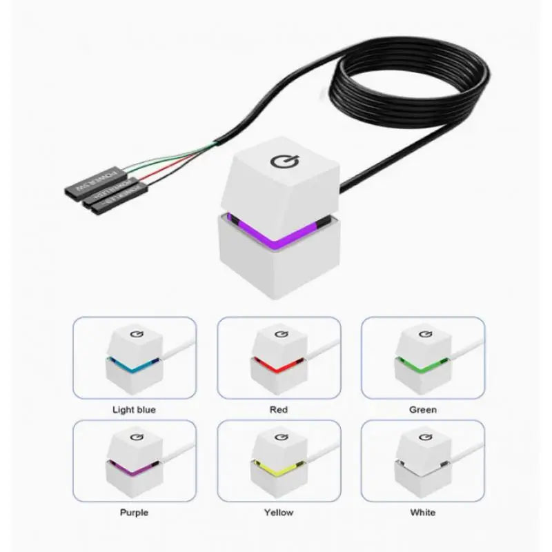 External PC Power Button – Blue LED Switch, 1.8m Cable PC Power Switch Axl