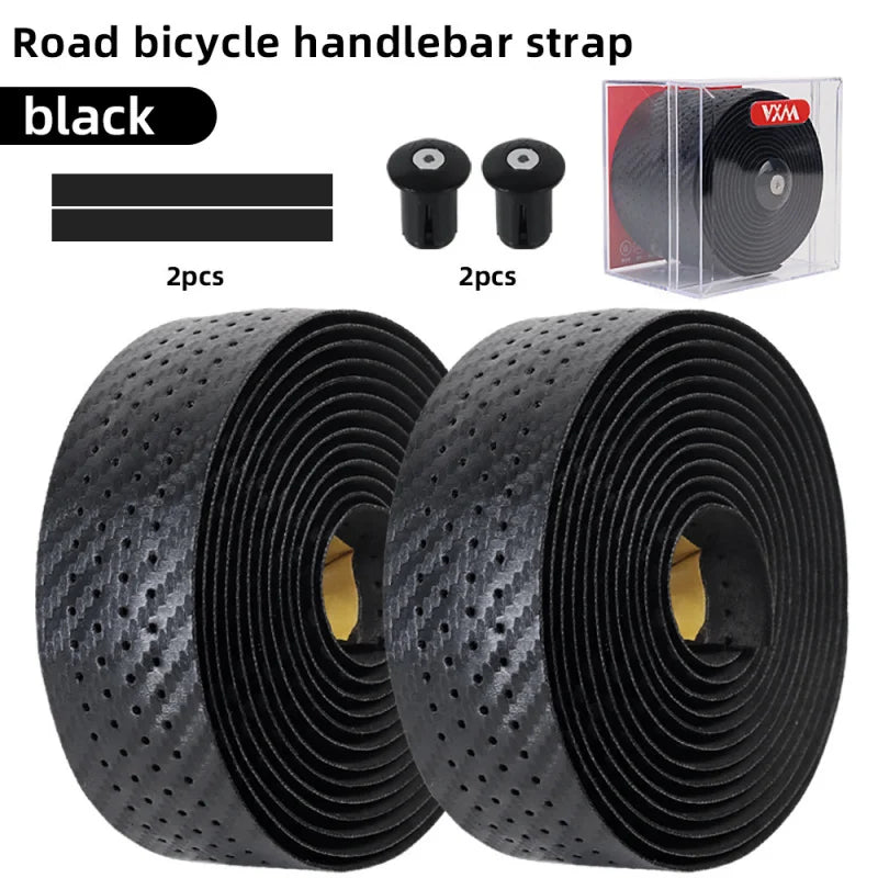 Road Bike Handlebar Tape – Carbon PU Non-Slip Drop Bar Wrap Handlebar Tape Axl