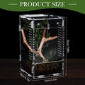 Acrylic Jumping Spider Enclosure – Escape Proof Front Opening Spider Habitat Enclosure Axl 12x12x20cm