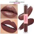 2-in-1 Mirror Lip Glaze & Matte Lipstick | Vegan Wholesale Liquid Lip Gloss Axl 06 100pcs with logo