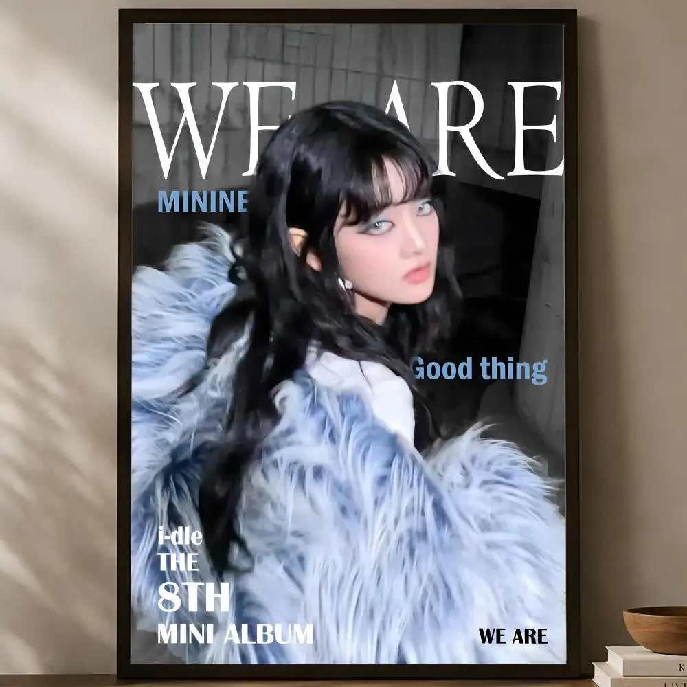 (G)I-DLE Self-Stick HD Wall Poster – Waterproof K-Pop Decor
