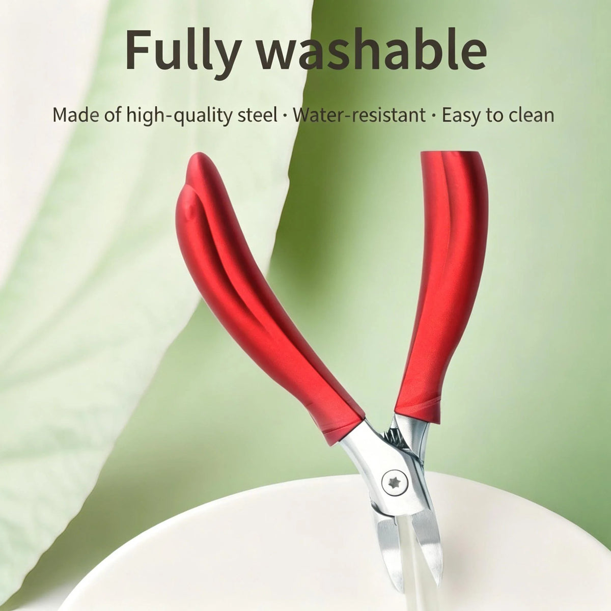 Straight Blade Toenail Clipper & Rhinestone Gem Remover Tool Nail Clipper Tool Axl