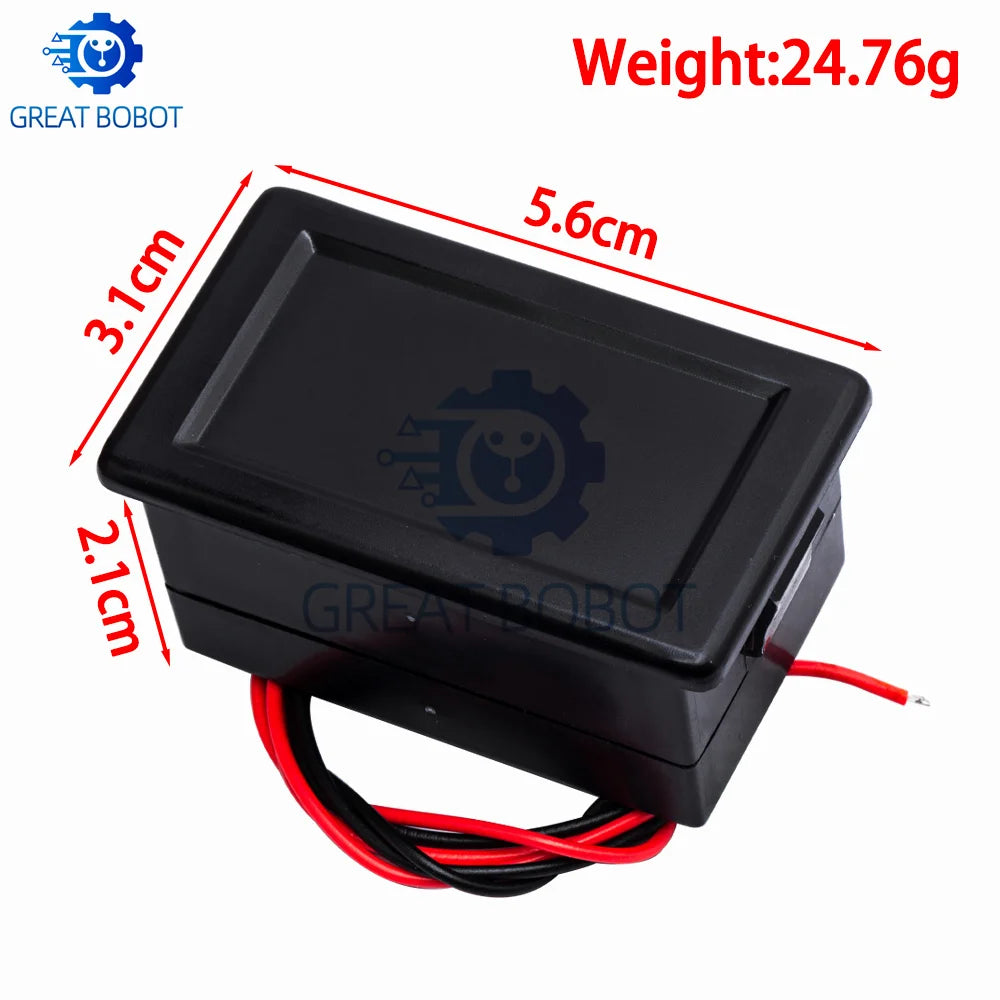 12V–60V Battery Capacity Meter | Blue LED Voltmeter Waterproof Battery Capacity Meter Axl