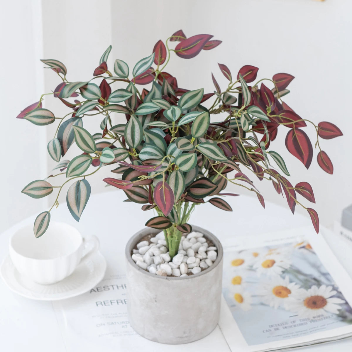 Artificial Green Leaf Bonsai Branch – Indoor & Outdoor Decor Artificial Plant Decor Axl