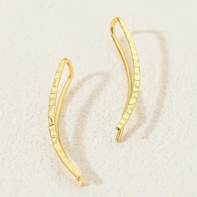 Huitan Geometric Drop Hook Earrings – Women's Fashion Jewelry Drop Hook Earrings Axl