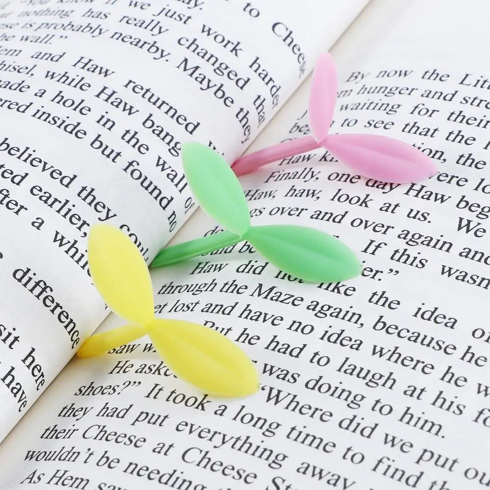 Silicone Grass Bud Bookmark – Cute Green Sprout Page Marker Silicone Bookmark Axl