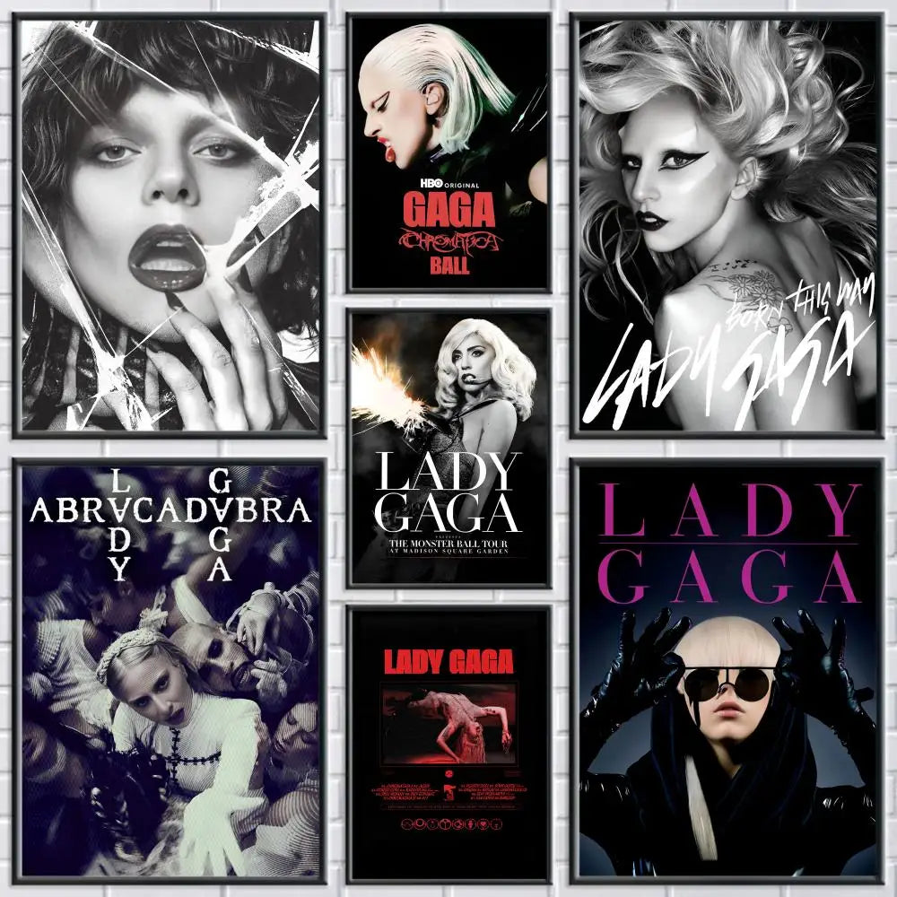 Lady Gaga Canvas Wall Art Poster – Unframed Home Decor Gift Canvas Wall Art Axl