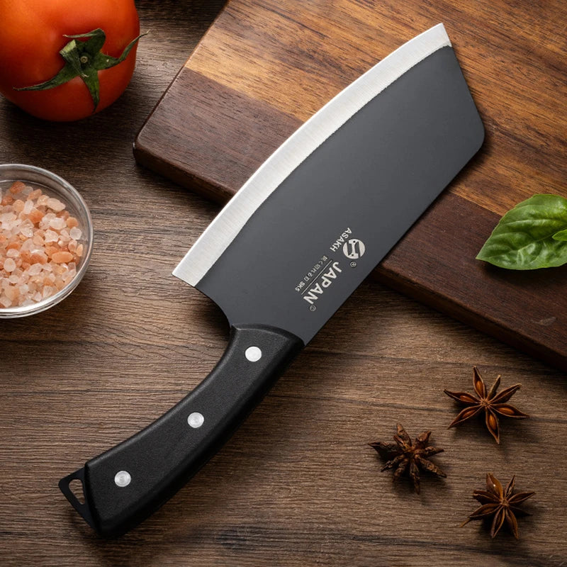 Stainless Steel Kitchen Cleaver Knife – Sharp 17.8cm Blade Kitchen Cleaver Knife Axl