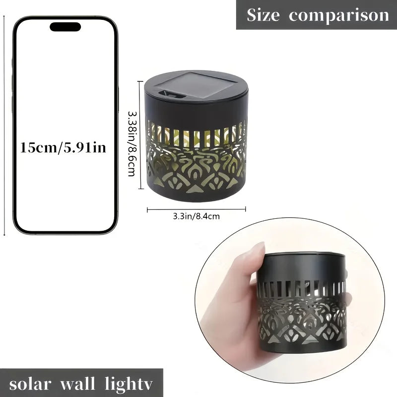 IP65 Solar LED Wall Light – Warm Outdoor Garden & Pathway Solar Wall Light Axl