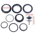 44mm Threadless Headset 1 1/8" Black Alloy Road Bike Fork Bike Headset Axl Black
