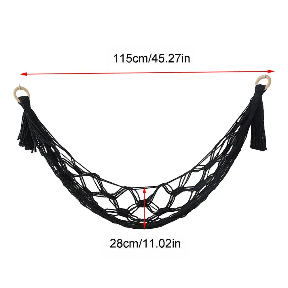 Stuffed Animal Hammock Wall Corner Toy Net Storage Holder Toy Storage Hammock Axl Black
