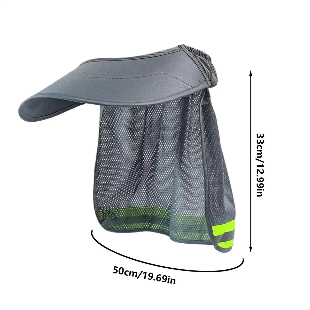 Hard Hat Sun Shade Visor with Reflective Strip | Helmet Attachment Helmet Sun Shade Axl