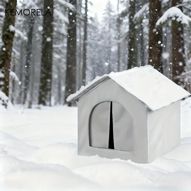 KEMORELA Large Insulated Outdoor Cat House | Oxford Kennel Outdoor Cat House Axl