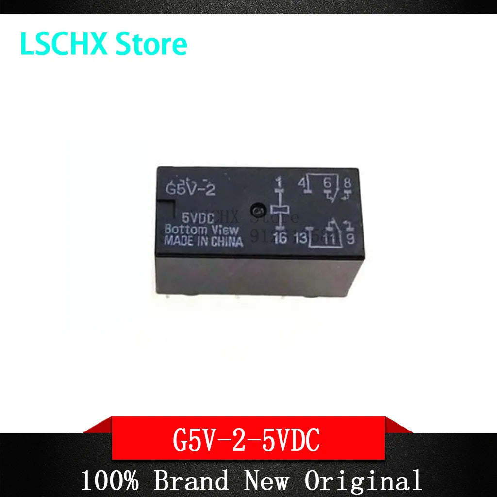 G5V-2 Signal Relay 5V 12V 24V 2A 8-Pin – 5-Pack Signal Relay Axl G5V-2-5VDC
