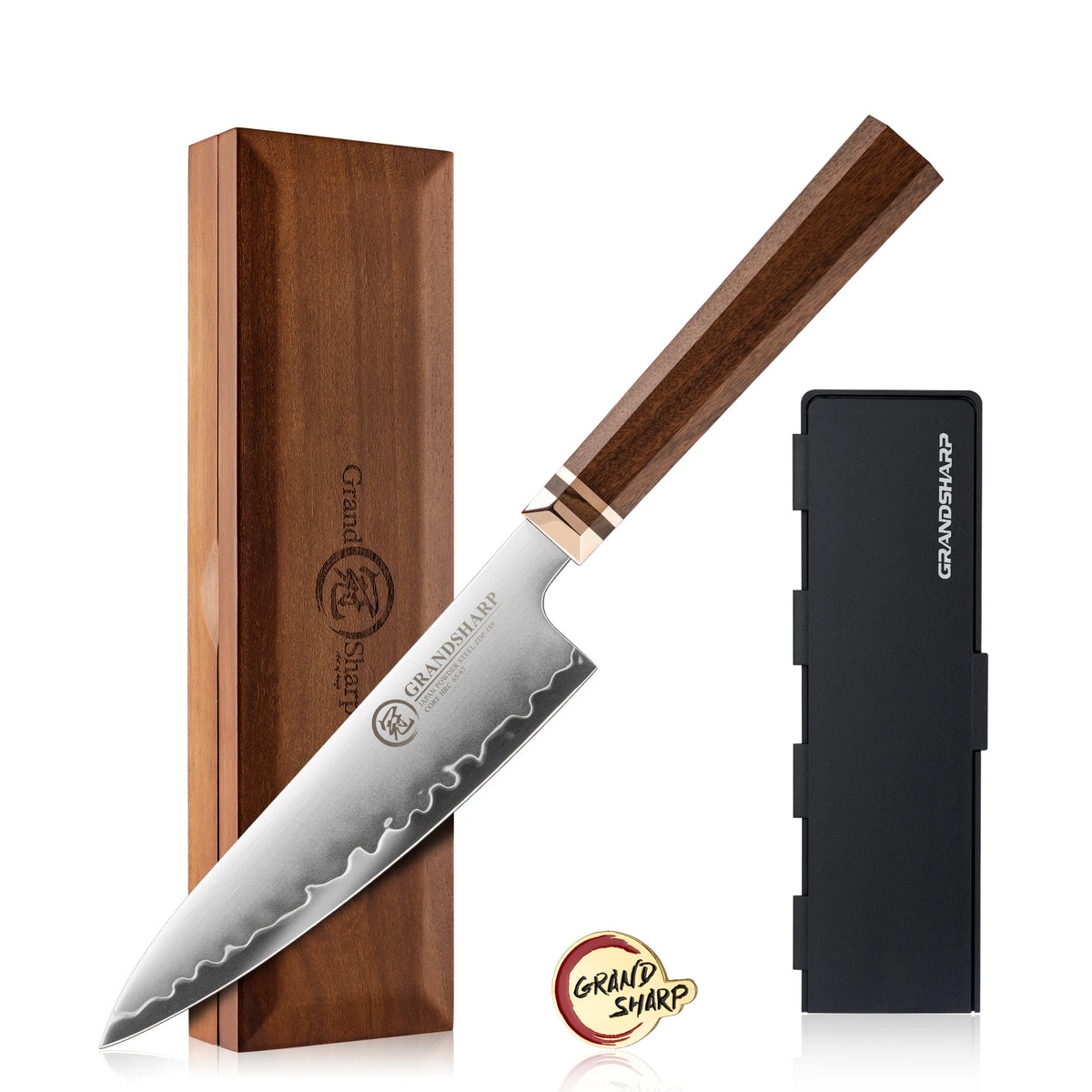 Grandsharp 5.5" ZDP-189 Utility Knife – Mkuruti Wood Handle Utility Kitchen Knife Axl