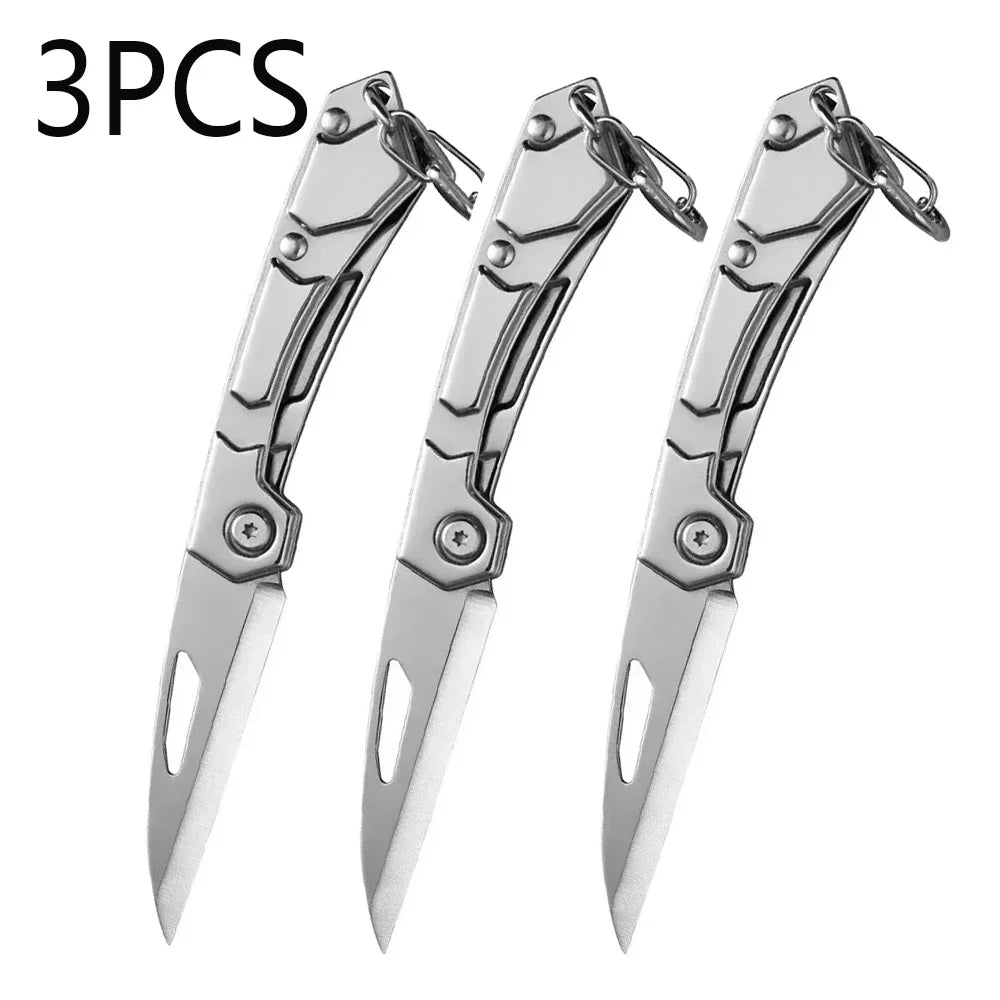Stainless Steel Folding Pocket Knife – Portable Outdoor Multi-Use Folding Pocket Knife Axl 3pcs