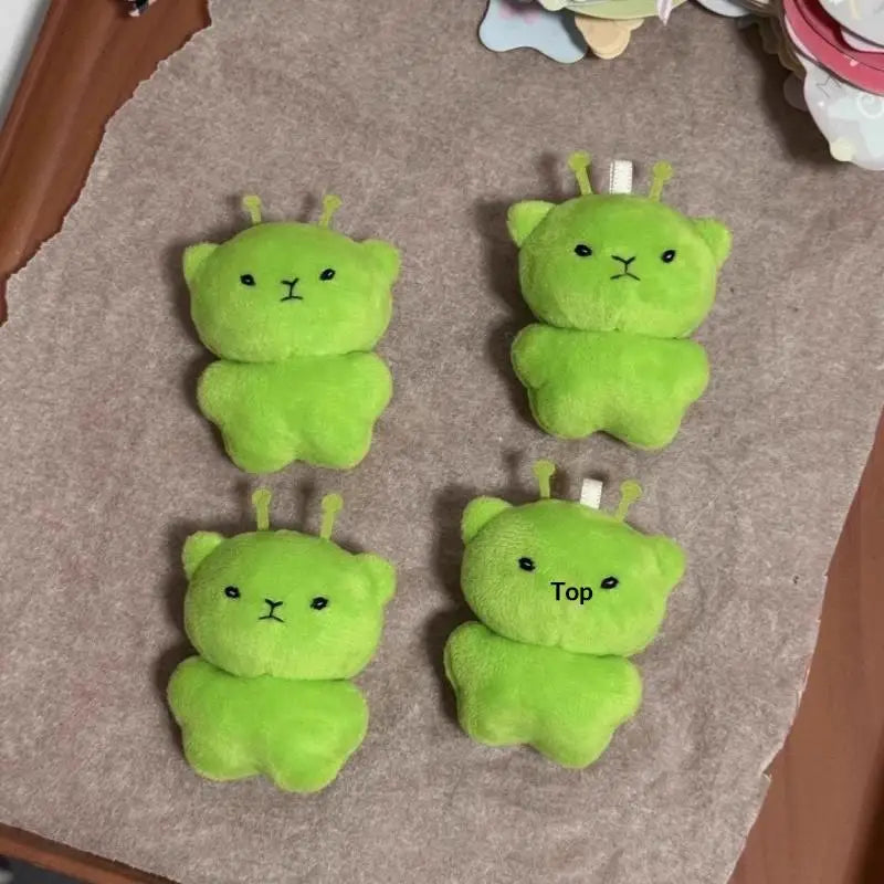 Green Alien Cat Plush Keychain – Cute Stuffed Charm 1/2 Pcs Plush Keychain Charm Axl