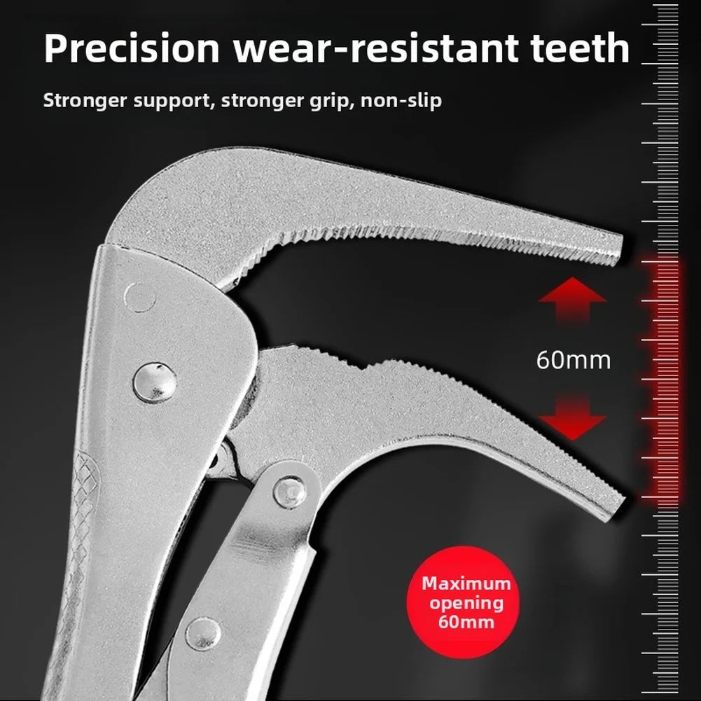 90° Curved Nose Pliers – 7" & 10" Adjustable Jaw Bending Tool Curved Nose Pliers Axl